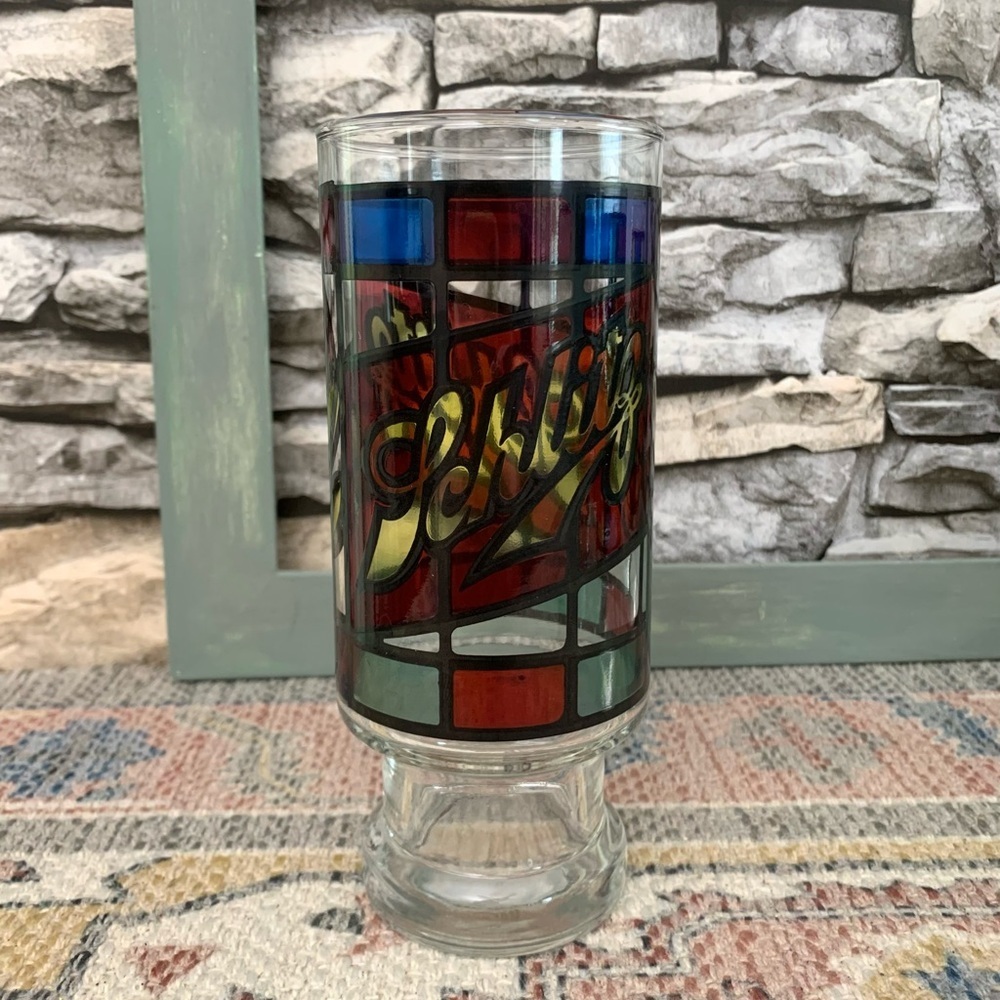6 Anchor Hocking Beer Glasses Pabst BlackLabel Miller Schaefer Falstaff Schlitz - Picture 5 of 9
